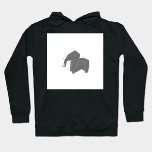 origami elephant Hoodie